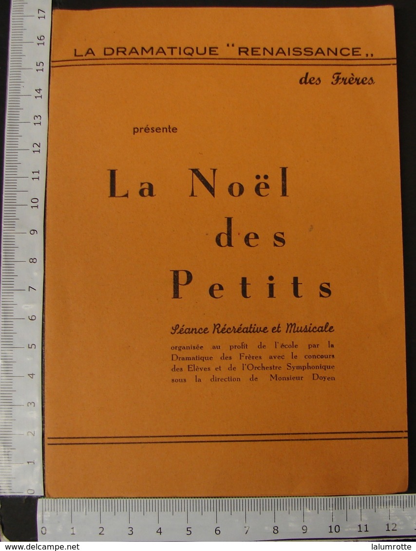 DH. 96.  Programme La Dramatique "Renaissance" Des Frères à Ath - Programas