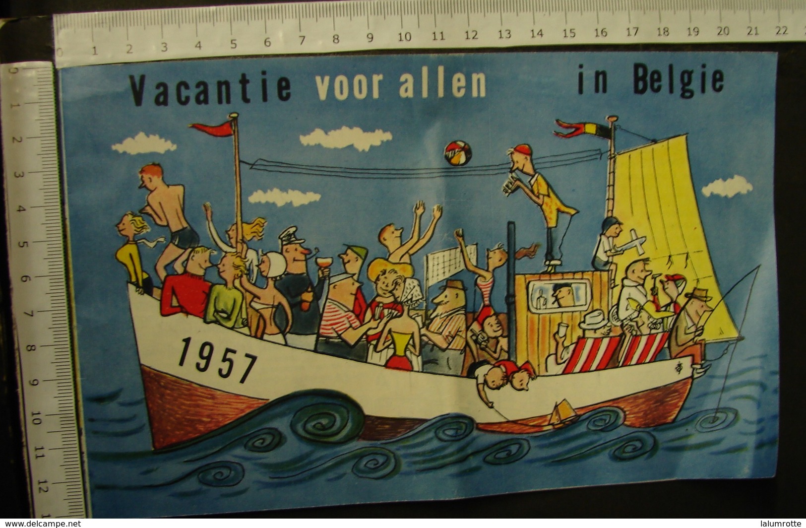 DH. 83. Feuillet Publicitaire "vacances Pour Tous En Belgique" De 1957. - Documents Historiques