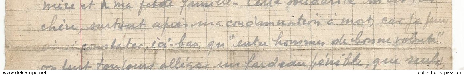 Lettre , Condamné à Mort, Prison De FRESNES ,1948,cachet : PRISONS DE FRESNES ,CENSURE ,4 Scans, Frais Fr 1.65 E - Non Classés