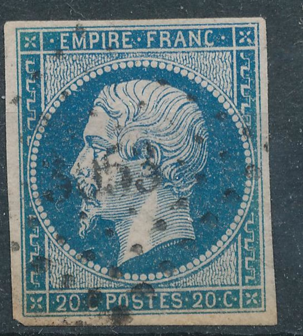 N°14 VARIETE   + PETITS CHIFFRES OU AUTRES + VALUE - 1853-1860 Napoléon III