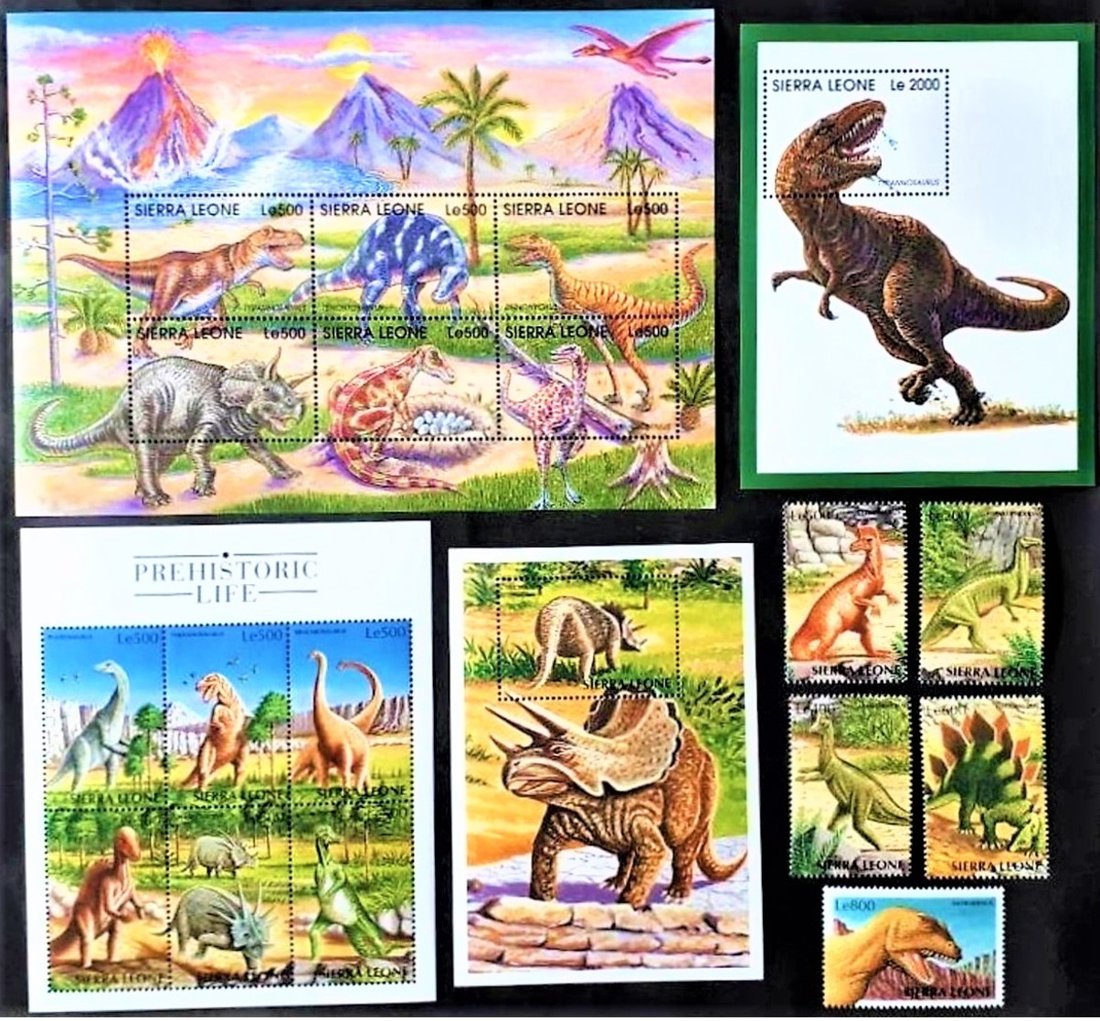 # Sierra Leone 1998**Mi.3006-24 Prehistorics Animals , MNH  [23,8] - Prehistóricos