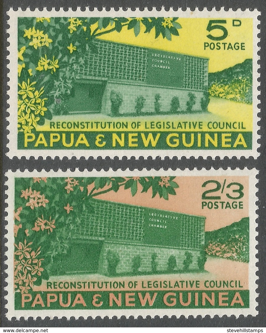 Papua New Guinea. 1961 Reconstitution Of Legislative Council. MH Complete Set. SG 26-27 - Papua New Guinea