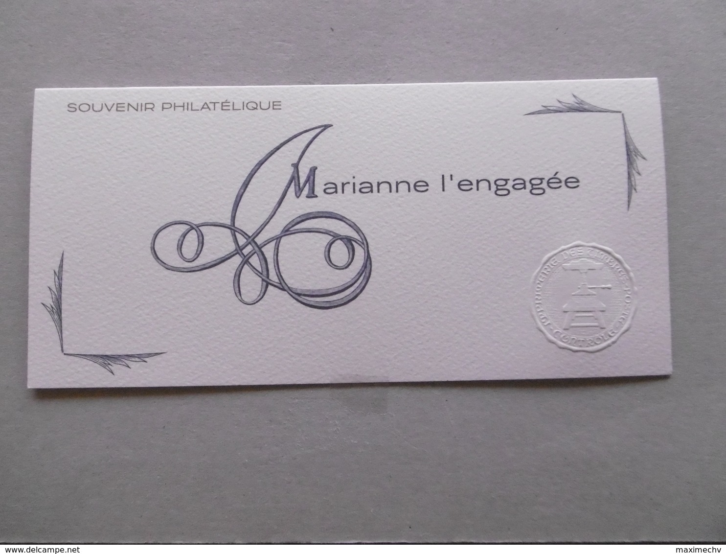 2018   BF 145/145C * *   MARIANNE L ENGAGEE  SOUS BLISTER - Souvenir Blocks