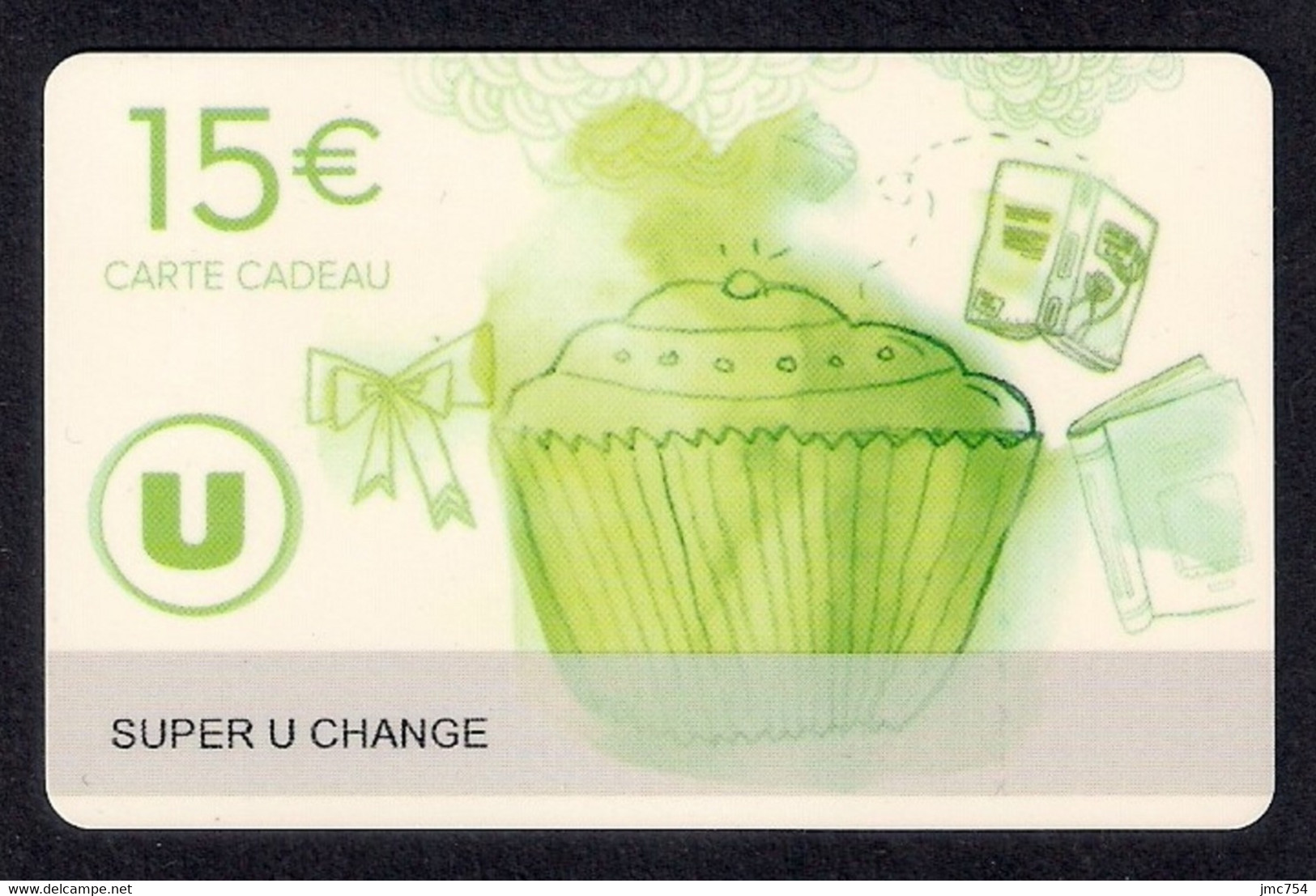 Carte Cadeau Super U  CHANGE (72).   Gift Card.  Geschenkkarte - Cartes Cadeaux