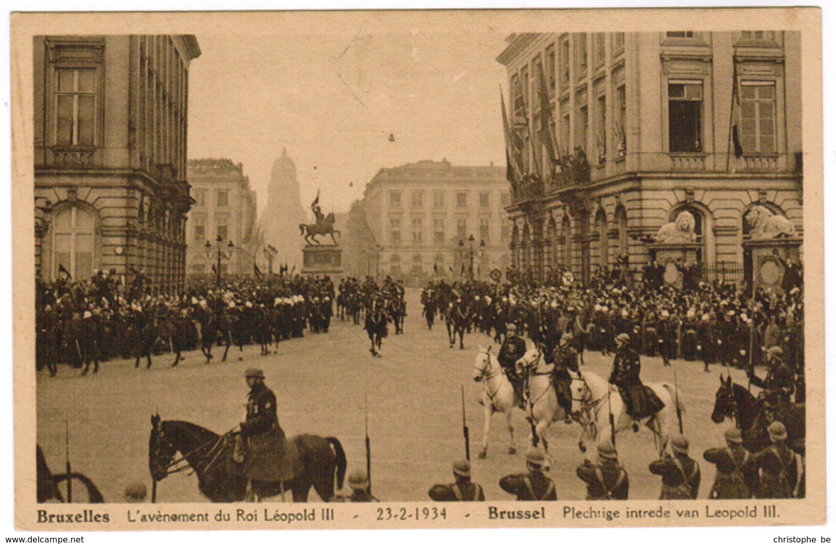 Brussel, Bruxelles, L'Avenement Du Roi Léopold III, Plechtige Intrede Van Leopold III (pk52948) - Feesten En Evenementen