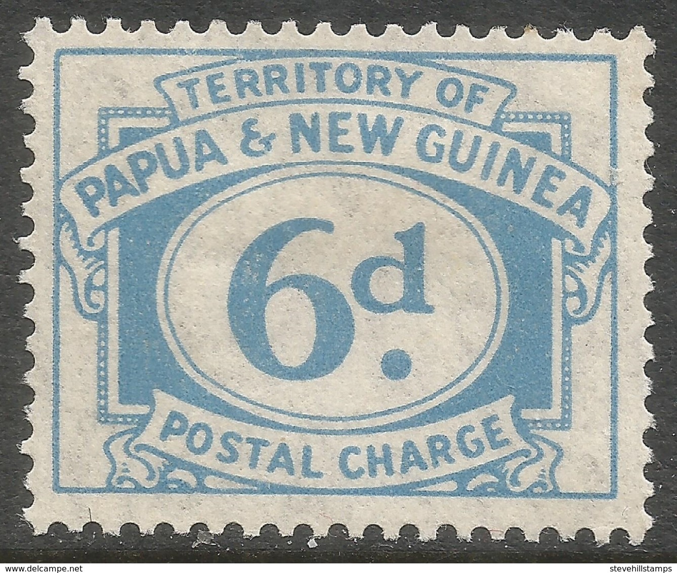 Papua New Guinea. 1960 Postage Due. 6d MH SG D9 - Papua New Guinea