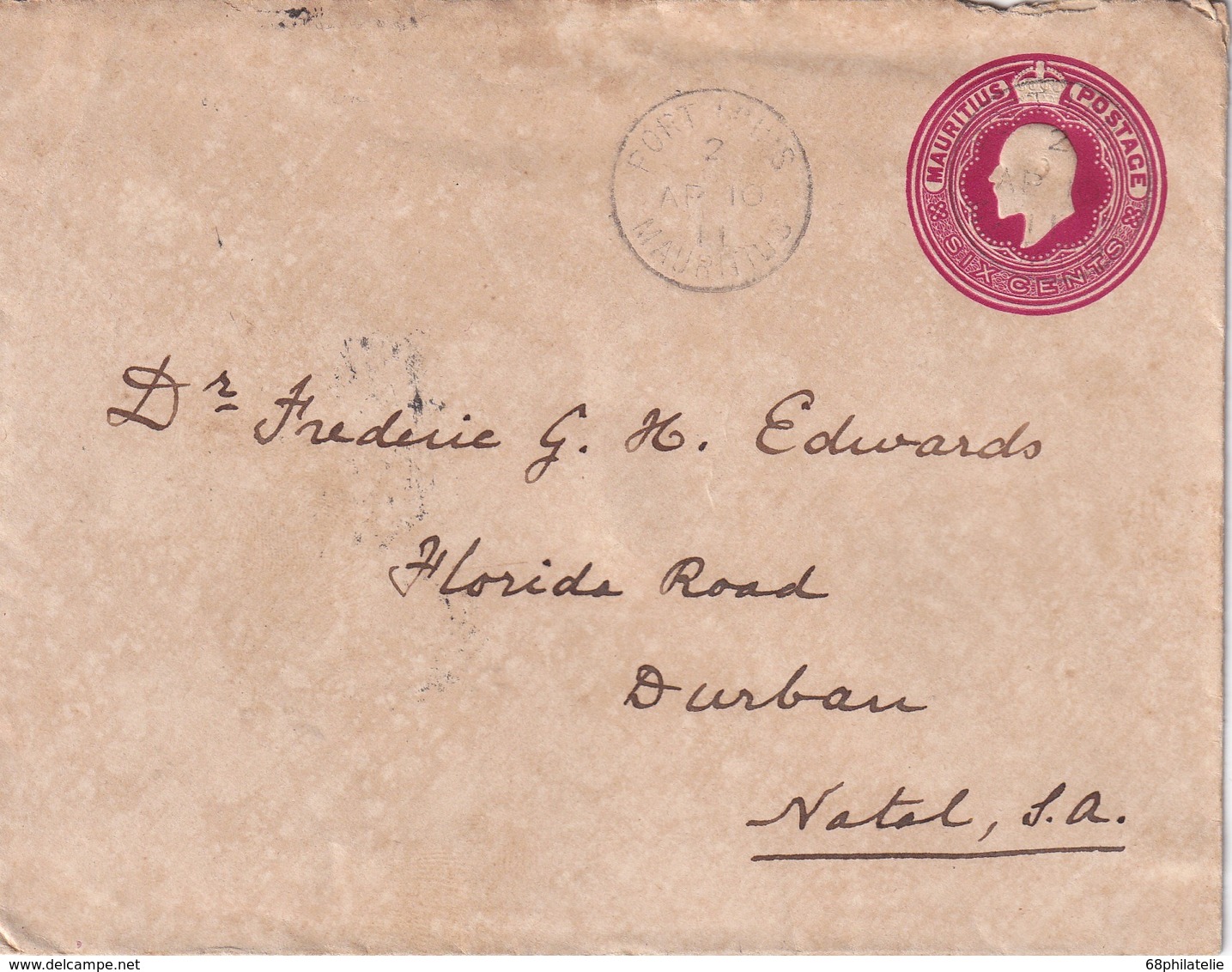 MAURICE 1911   ENTIER POSTAL/GANZSACHE/POSTAL STATIONERY LETTRE DE PORT LOUIS - Maurice (...-1967)