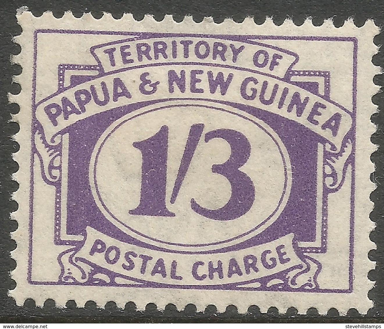 Papua New Guinea. 1960 Postage Due. 1/3 MH SG D12 - Papua New Guinea