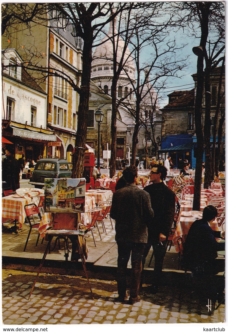 Paris: PEUGEOT 403 FAMILIALE - Montmartre, Place Du Tertre - Toerisme