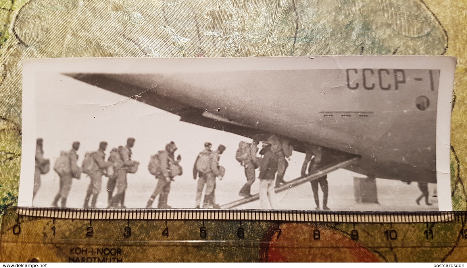 Soviet Military Plane In Afghanistan  - Old Original Photo  - USSR Army - 1980s - Aviation