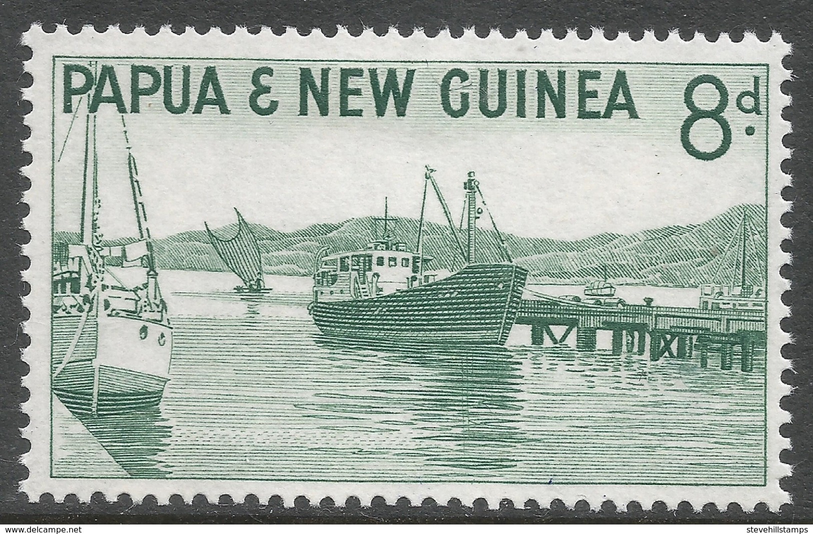 Papua New Guinea. 1963 Definitives. 8d MH. SG 47 - Papua New Guinea