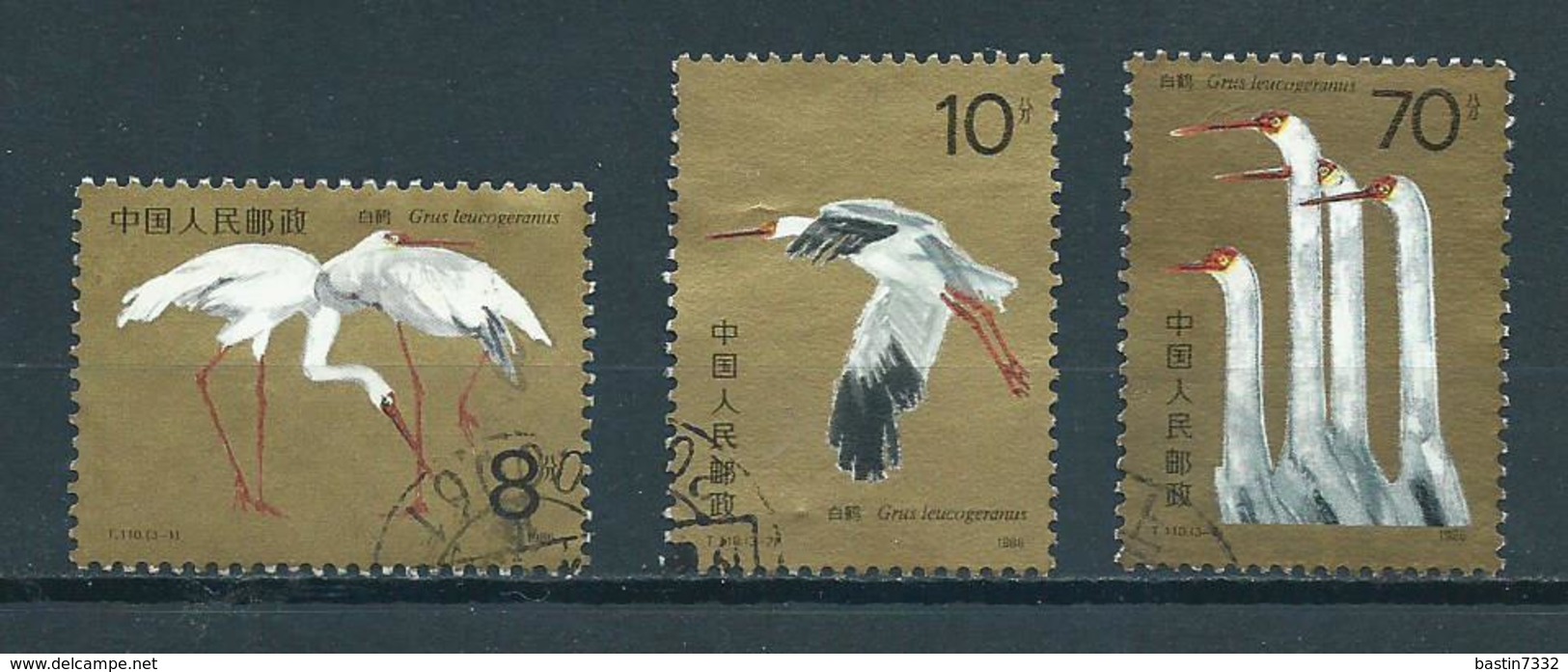 1986 China Complete Set Birds,oiseaux,vögel Used/gebruikt/oblitere - Gebruikt