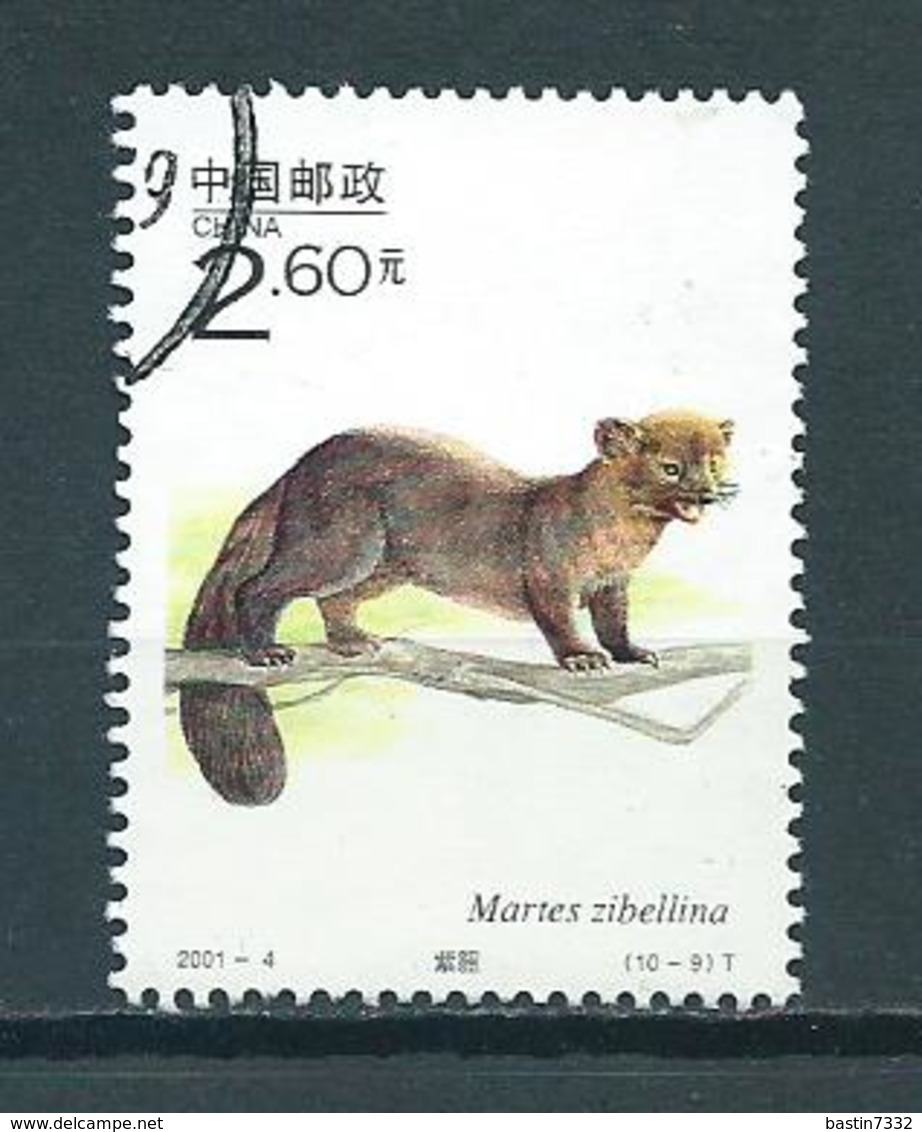 2001 China 2.60 Animals,dieren,tiere Used/gebruikt/oblitere - Gebruikt