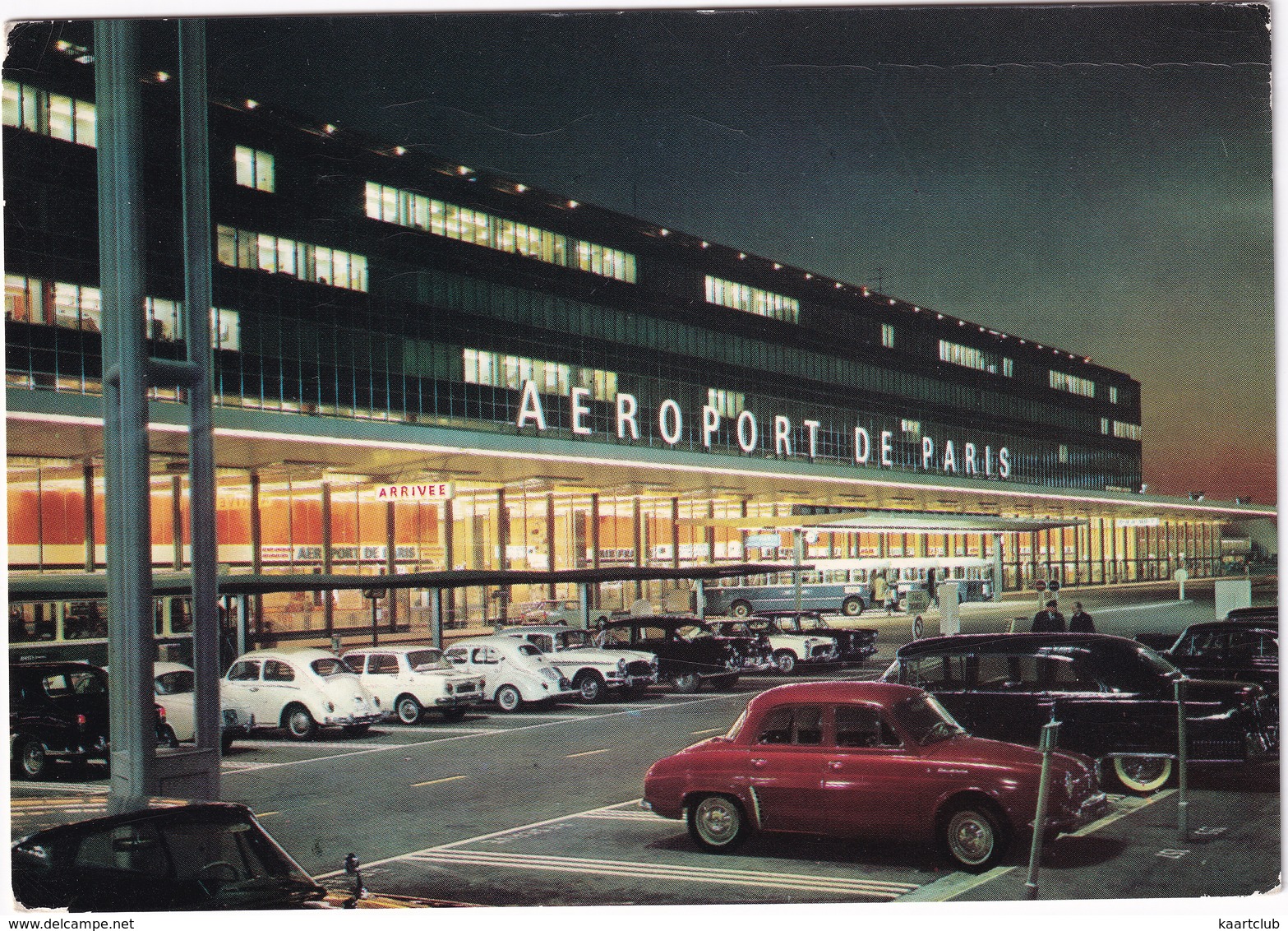 Aéroport De Paris: RENAULT DAUPHINE, 4CV, CADILLAC, VW 1200 KÄFER/COX, SIMCA 1000, HUMBER SUPER SNIPE - Orly - Passenger Cars