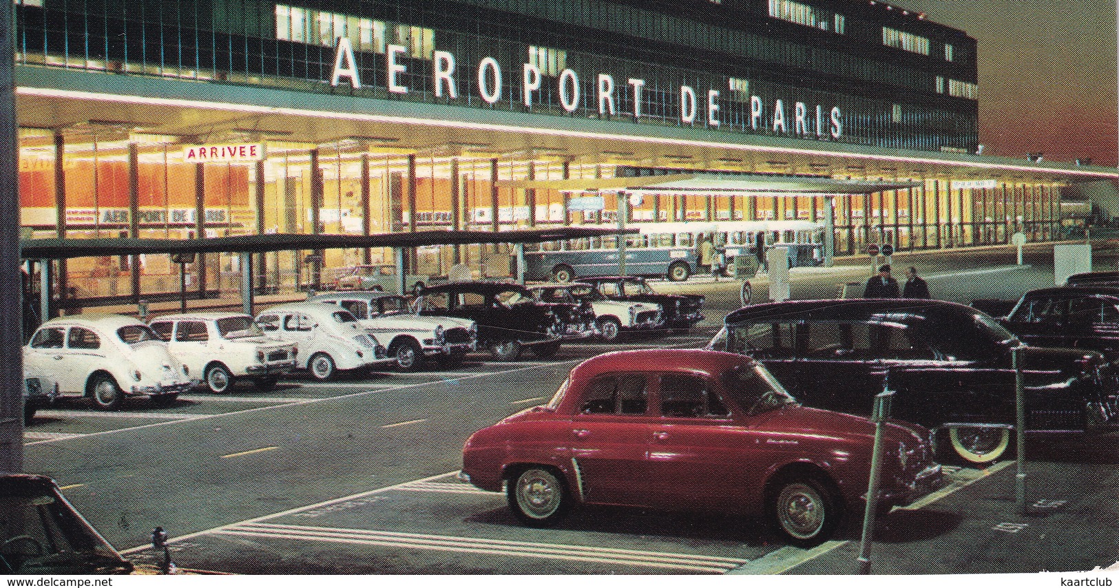 Aéroport De Paris: RENAULT DAUPHINE, 4CV, CADILLAC, VW 1200 KÄFER/COX, SIMCA 1000, HUMBER SUPER SNIPE - Orly - Passenger Cars