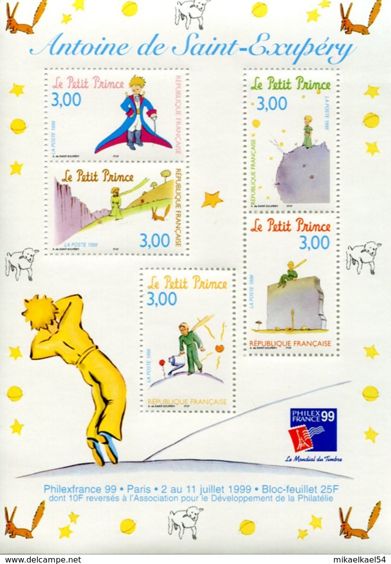 LE PETIT PRINCE, PHILEXFRANCE 99 EXPOSITION PHILATELIQUE INTERNATIONALE 1998 Y&T BF20 - Neuf *** - Neufs