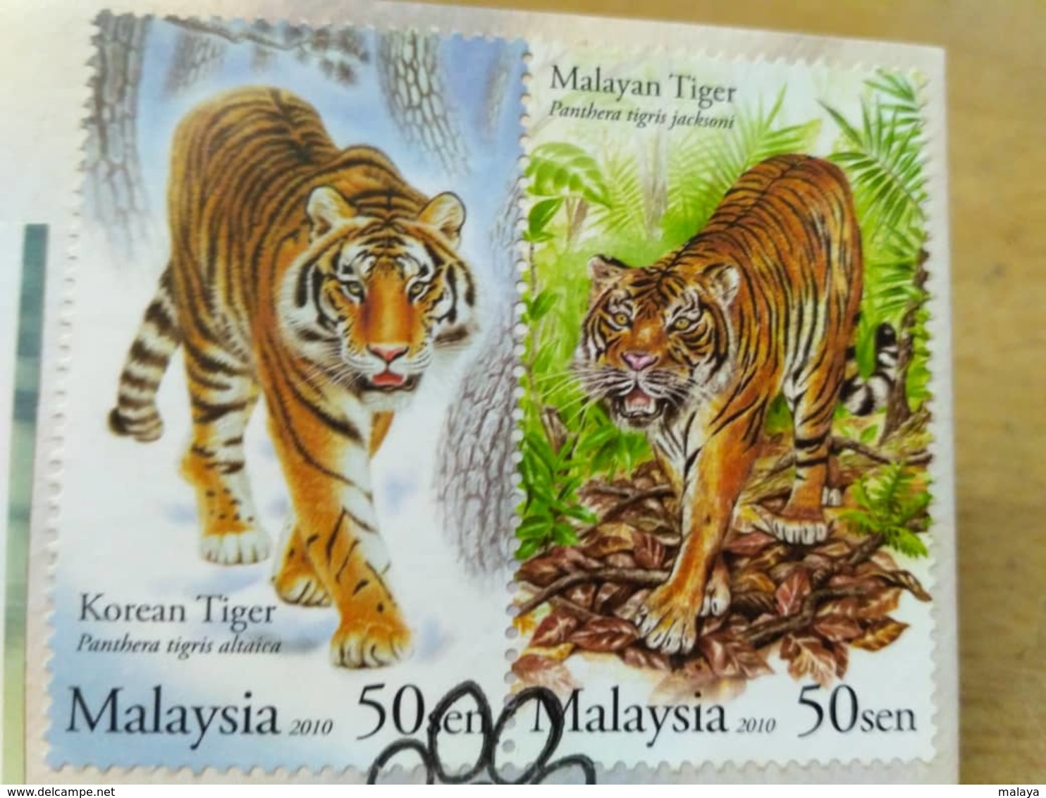 Malaysia FDC 2010 Set Diplomatic Relationship Tiger Korea & Malaysia With Brocure - Malasia (1964-...)