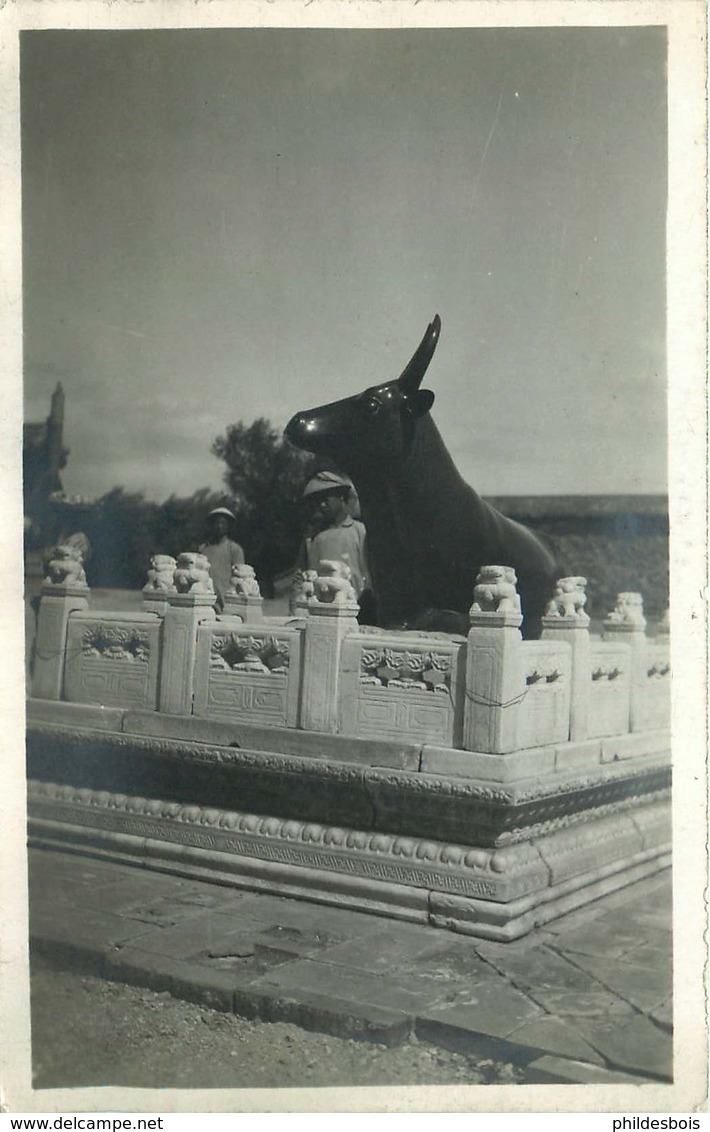 ASIE  CHINE (carte Photo Année 1930/40)  PALAIS D'ETE - Chine