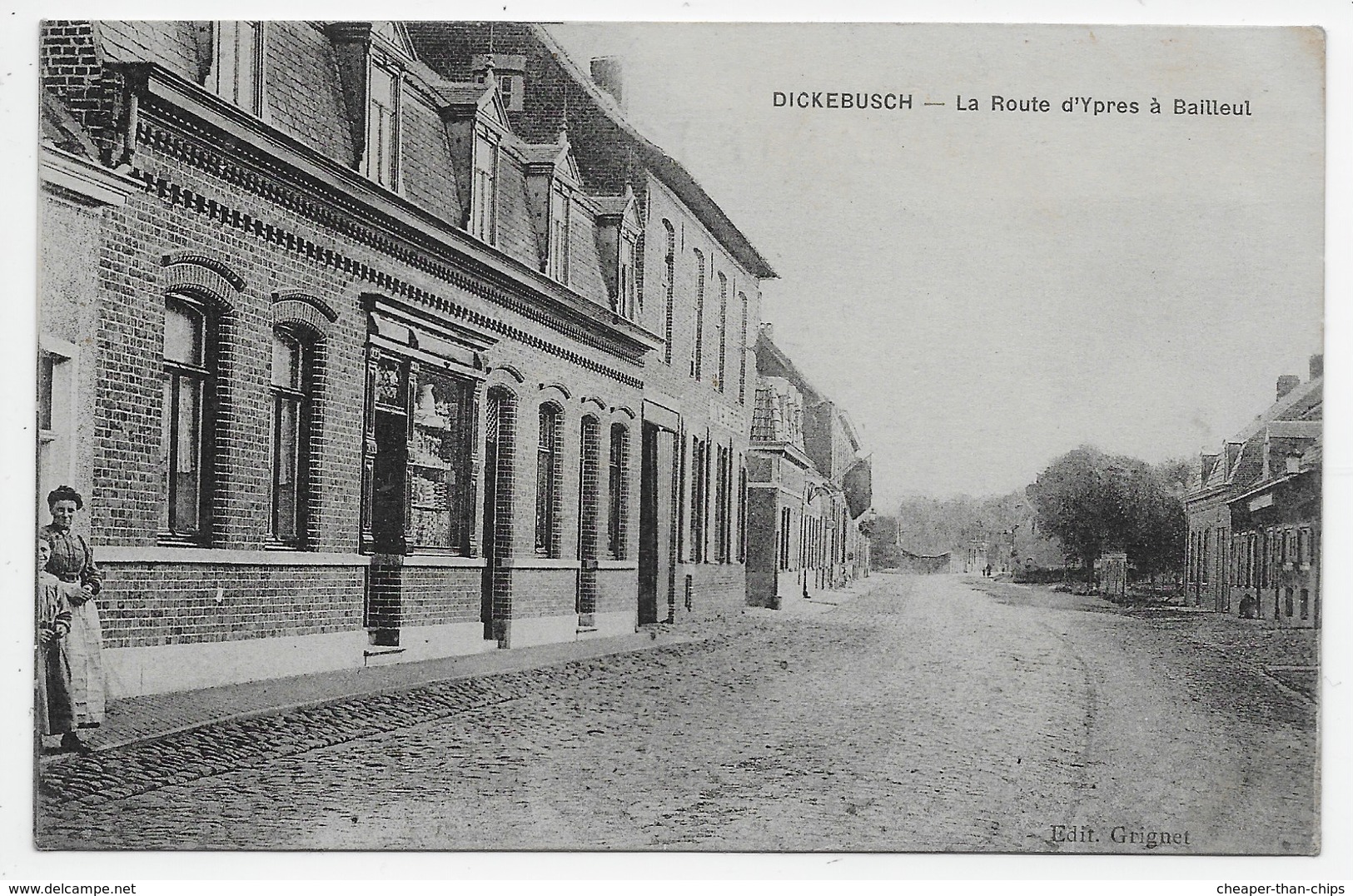 Dickebusch - La Route D'Ypres A Bailleul - Autres & Non Classés