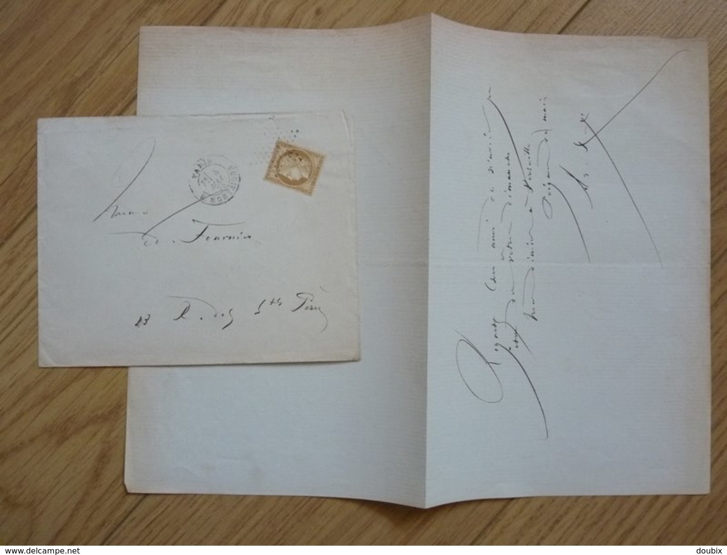 Arsène HOUSSAYE (1814-1896) Ecrivain, Poète ... Ami GAUTIER Et NERVAL. Doyenné ... 2 X AUTOGRAPHE - Autres & Non Classés