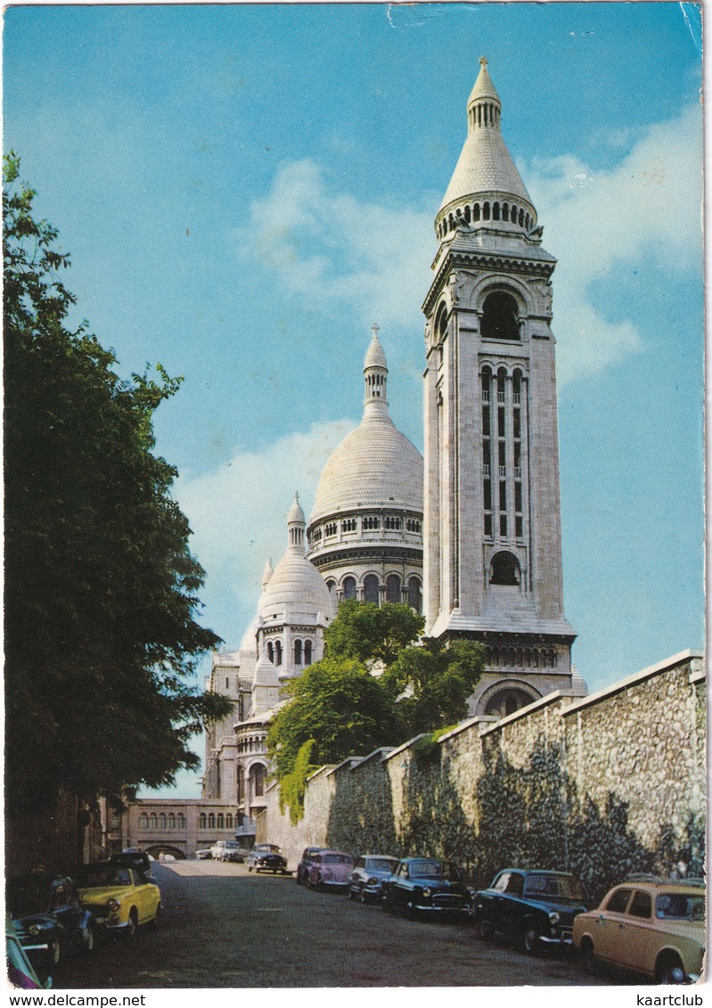 Paris: PEUGEOT 403, CABRIOLET, RENAULT 4CV, SIMCA ARONDE '56, VW 1200 KÄFER/COX - Panorama Tour Sacré-Coeur - Turismo