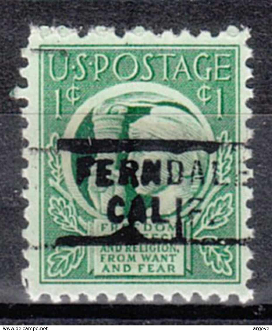 USA Precancel Vorausentwertung Preo, Locals California, Ferndale 729 - Préoblitérés