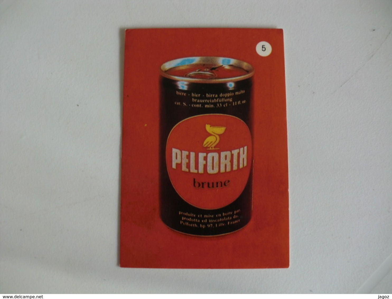 Drink Pelforth Brune Portugal Portuguese Pocket Calendar 1988 - Petit Format : 1981-90