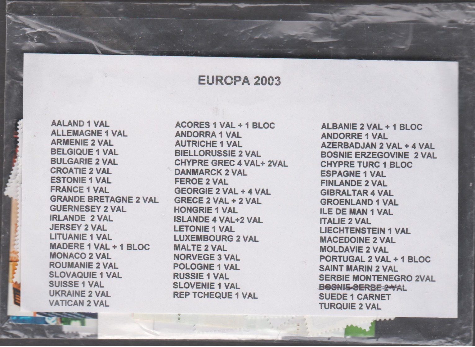 EUROPA CEPT - Année 2003 Complète - 58 Pays - 97 T + 5 BF - L'art De L'affiche - 2003