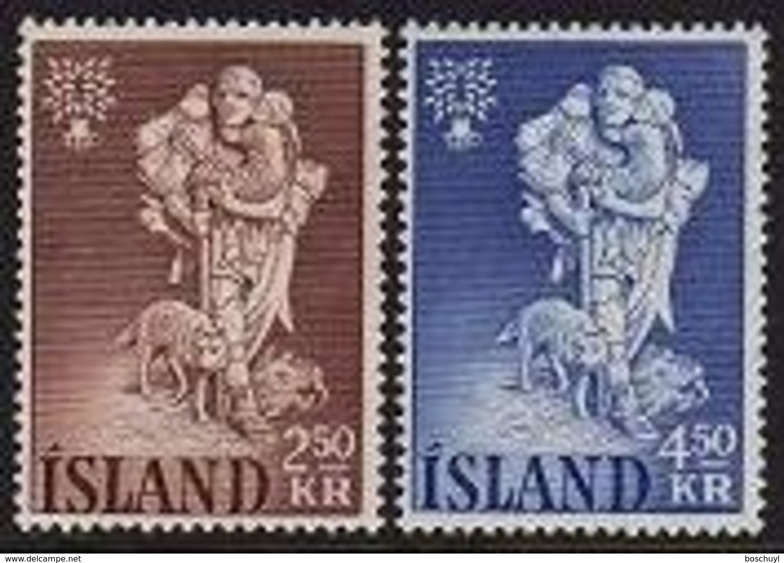 Iceland, 1960, World Refugee Year, WRY, United Nations, MNH, Michel 340-341 - Autres & Non Classés