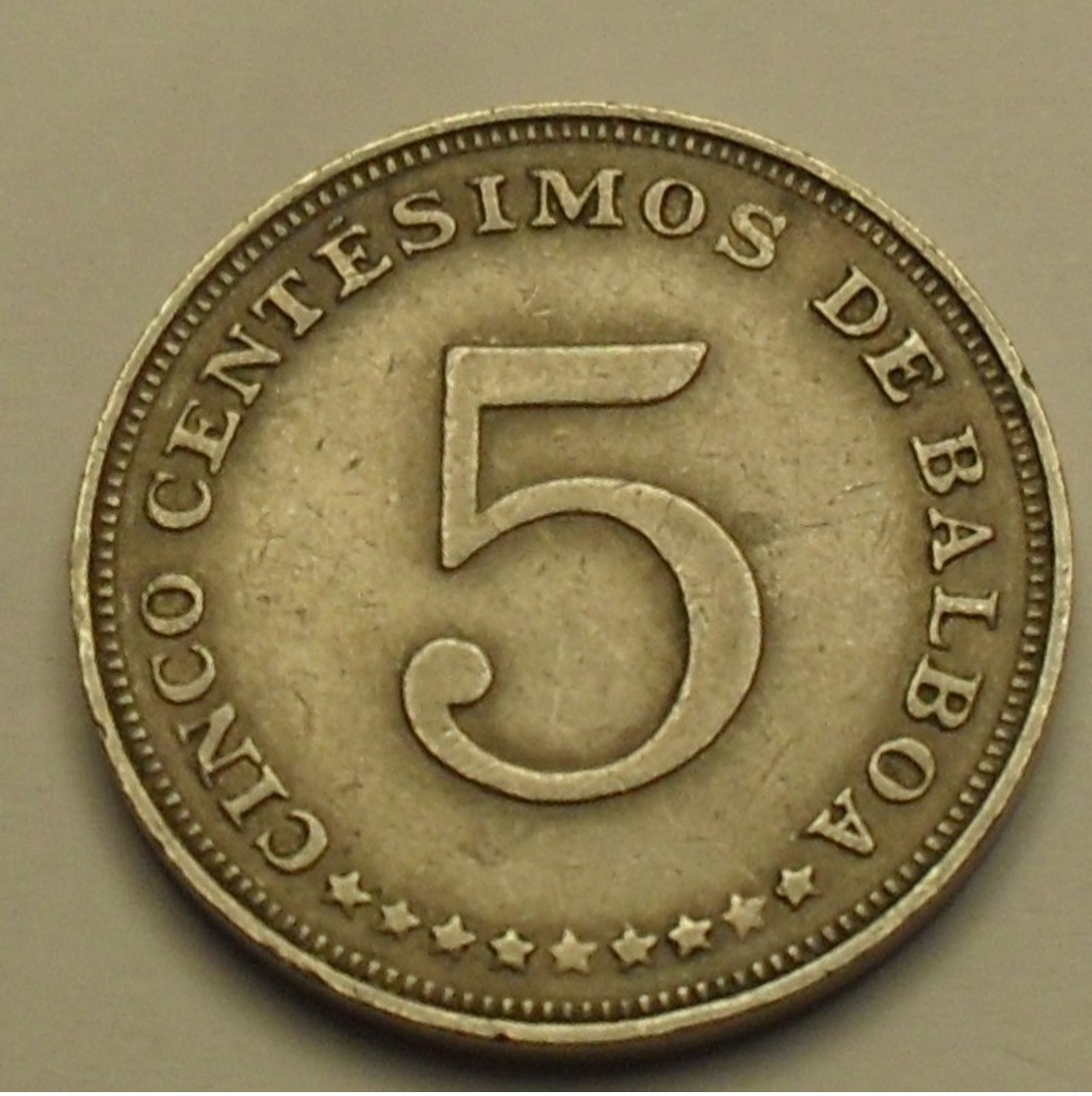 1966 - Panama - CINCO CENTESIMOS DE BALBOA - KM 23.2 - Panama