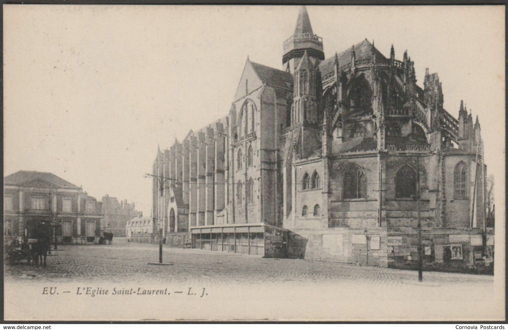 L'Église Saint-Laurent, Eu, C.1910 - Le Littoral CPA - Eu