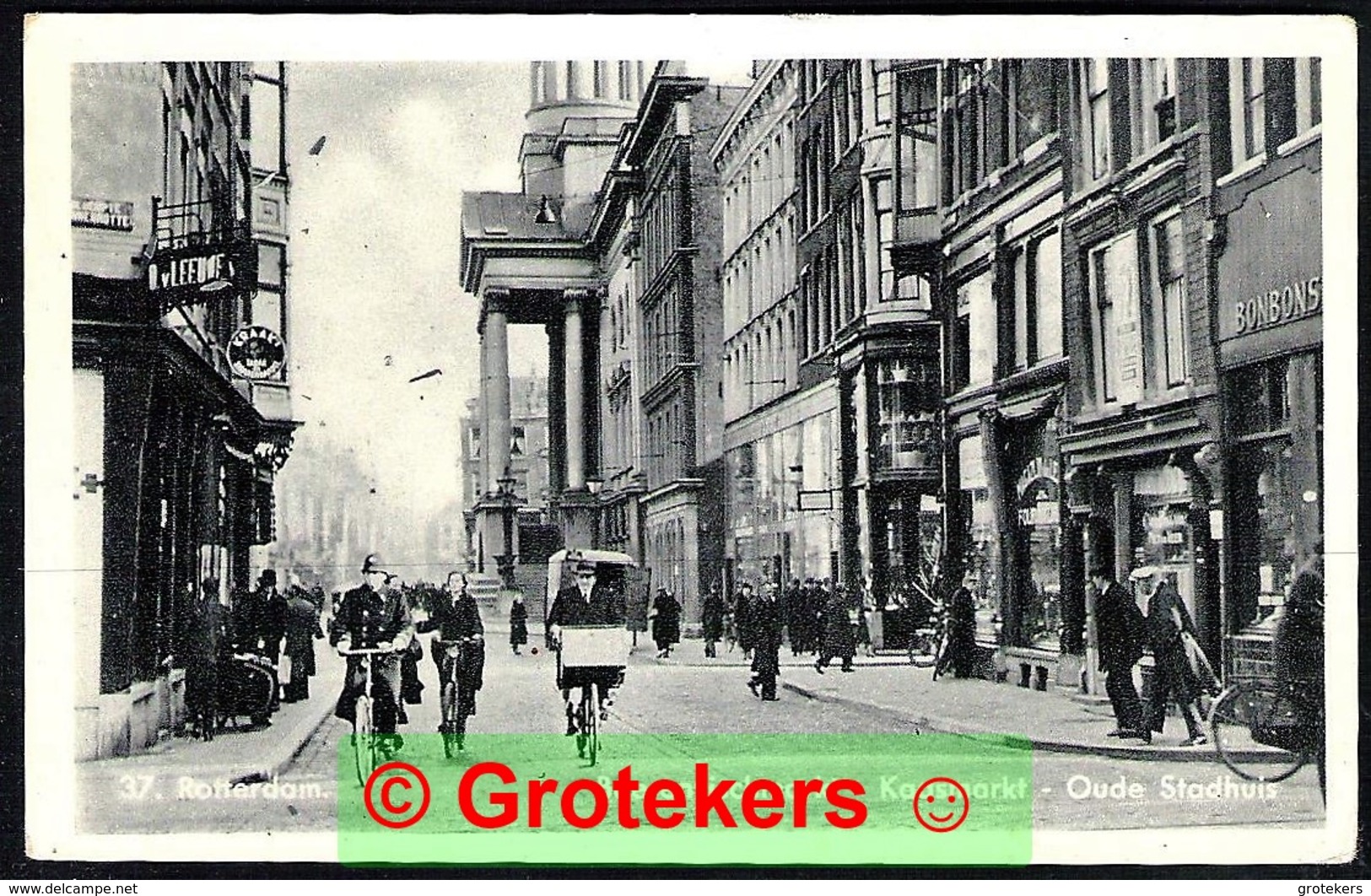 ROTTERDAM Boerenvischmarkt / Kaasmarkt / Oude Stadhuis Zeer Levendig Ca 1935 ? - Rotterdam