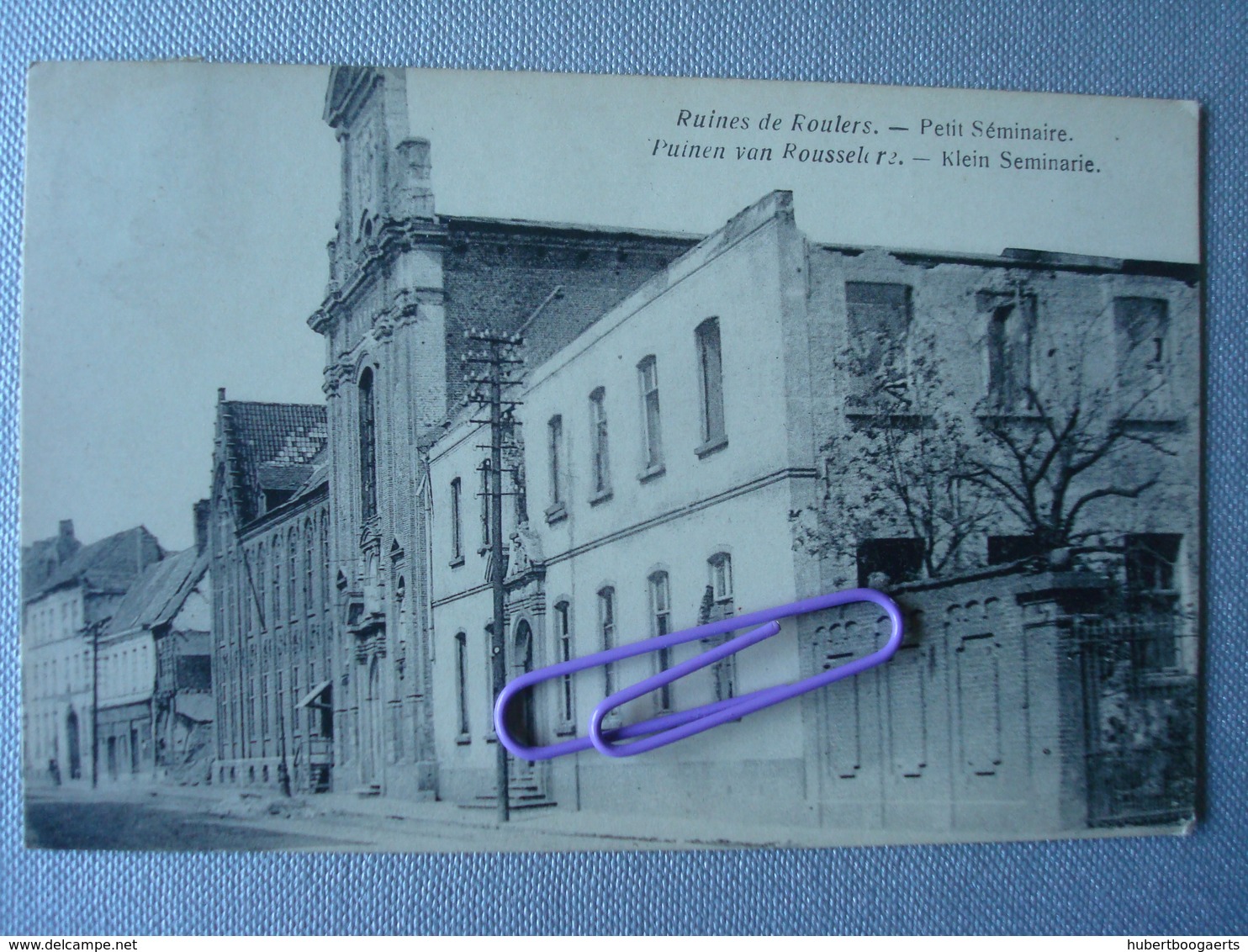 ROULERS : Ruines Du Petit Séminaire En 1920 - Roeselare