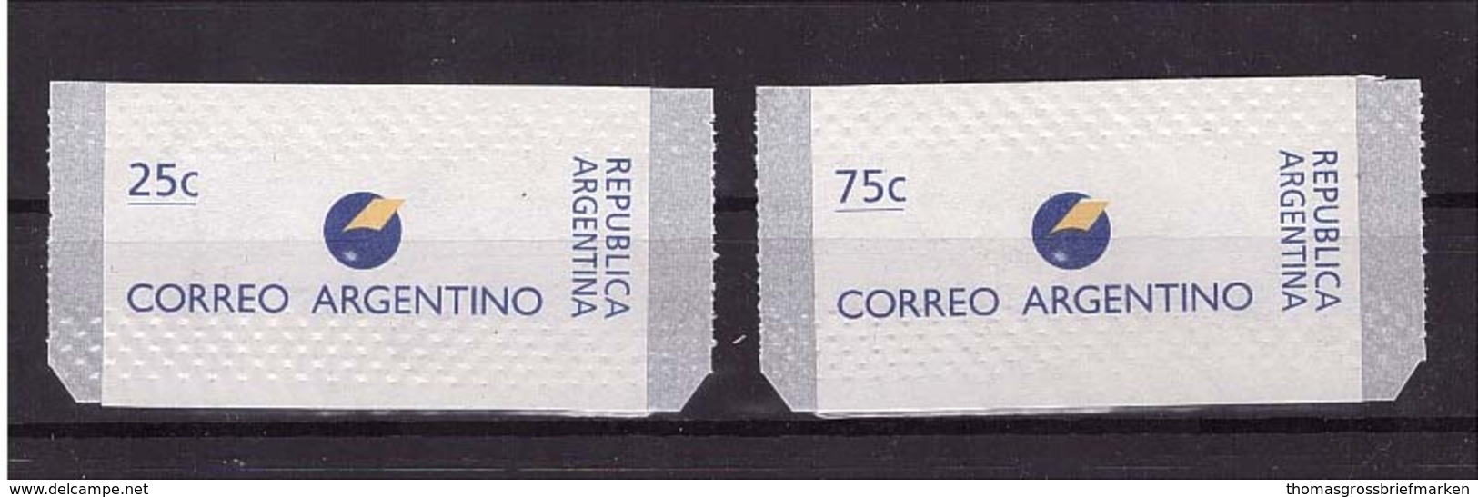 Argentinien 2295 + 2296 I Mit Einpressungen 1996 Freimarken Postfrisch Sk - Ungebraucht