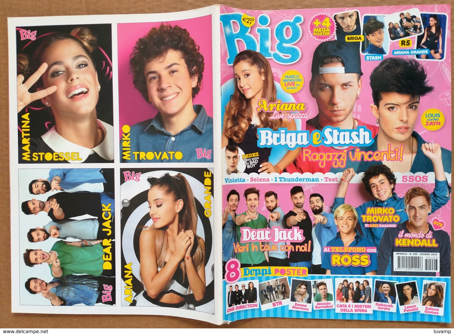 BIG -  N. 203  DEL  GIUGNO  2015  -  4 MEGA POSTER   (180119) - Altri & Non Classificati