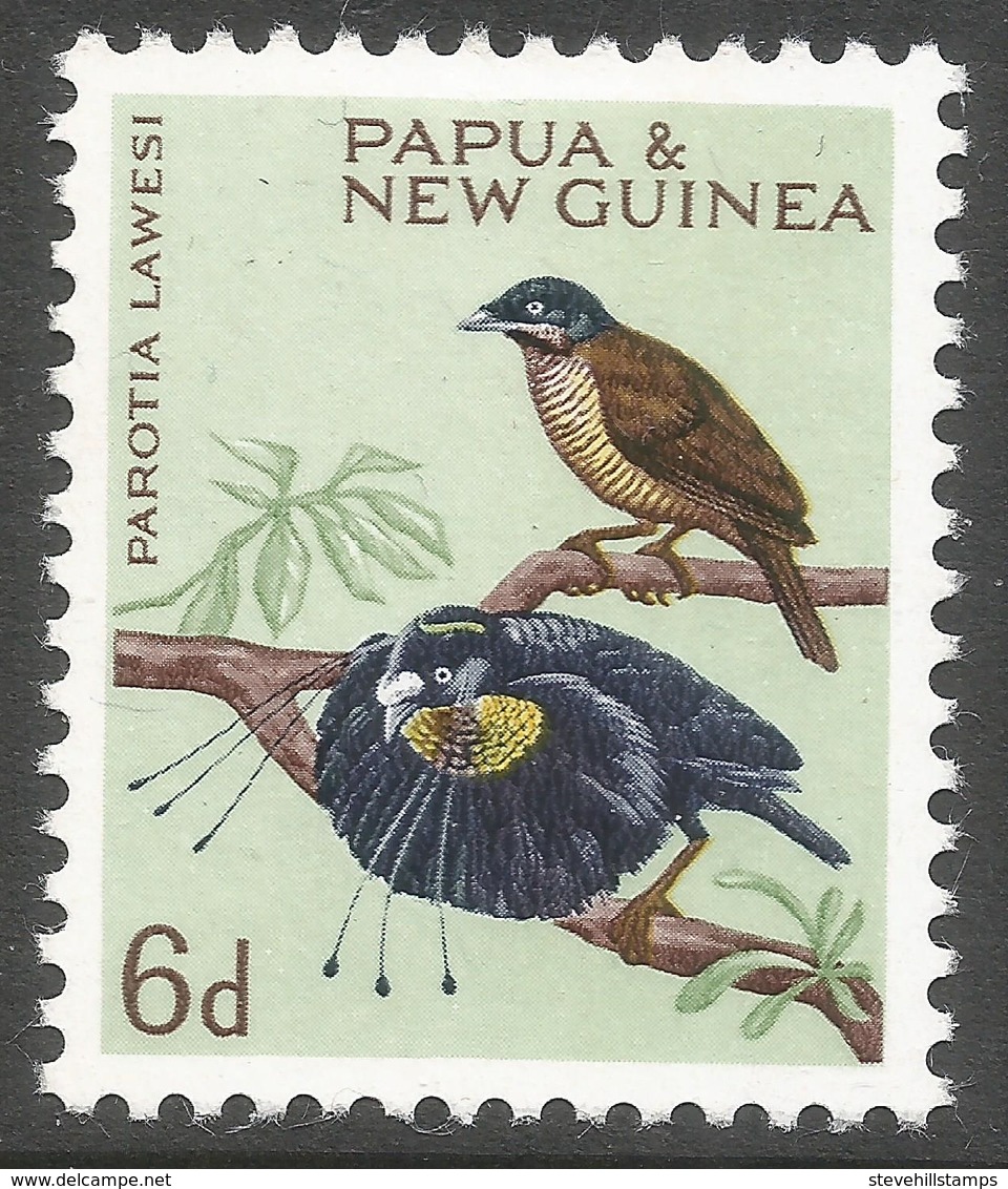 Papua New Guinea. 1964 Birds. 6d MH. SG 64 - Papua New Guinea