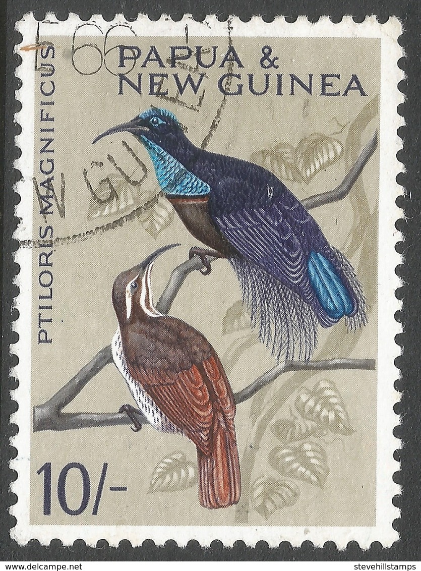 Papua New Guinea. 1964 Birds. 10/- Used. SG 71 - Papua New Guinea