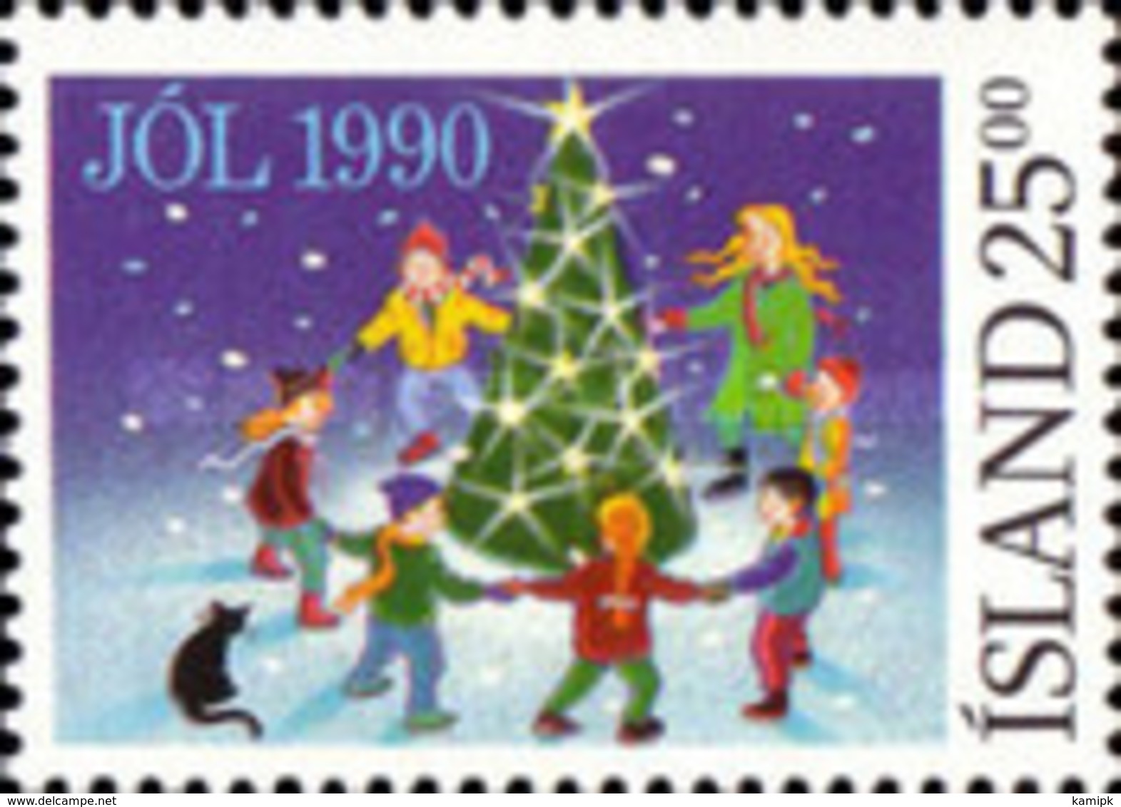 USED STAMPS Iceland - Christmas Stamps	- 1990 - Used Stamps