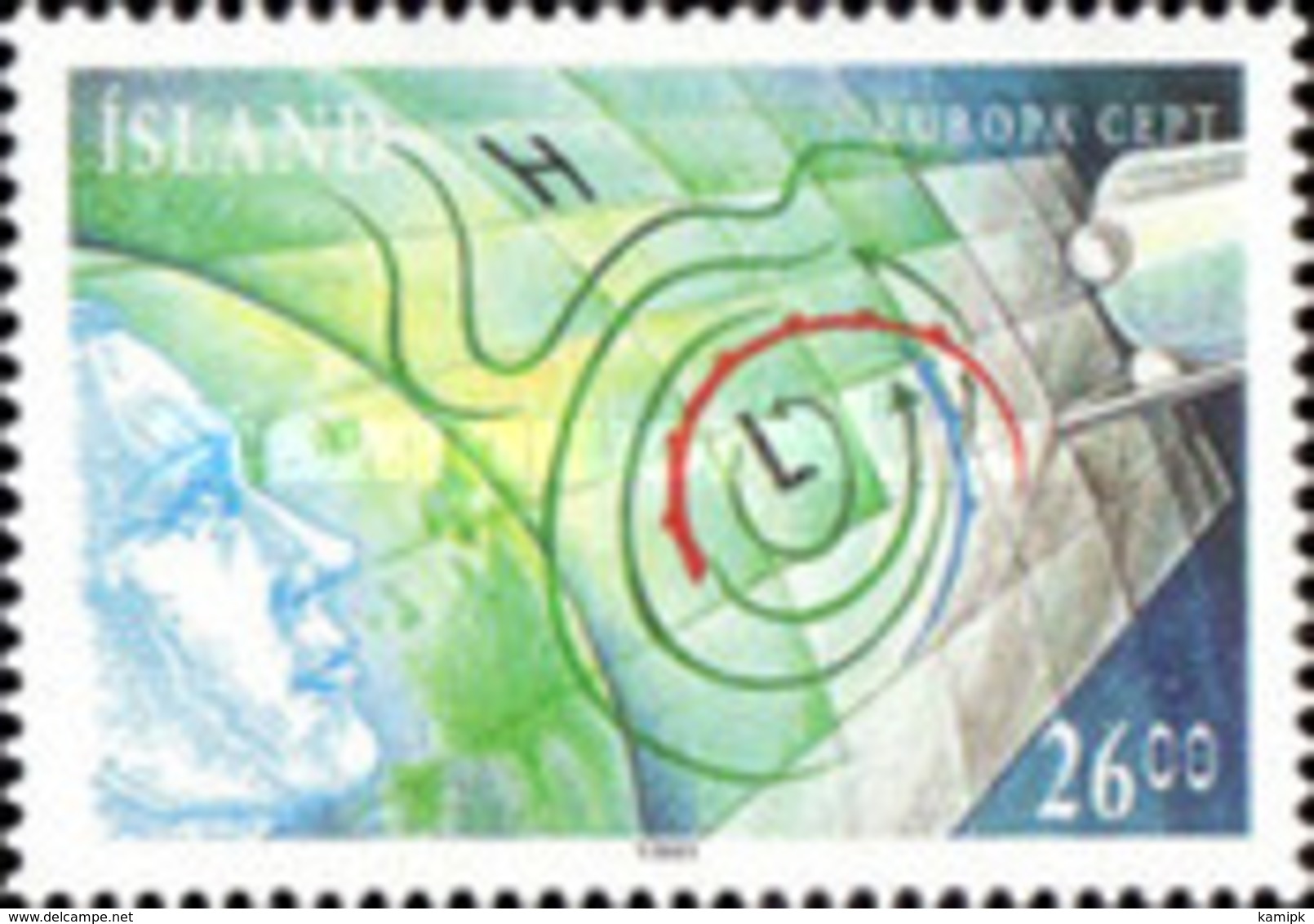 USED STAMPS Iceland - EUROPA Stamps - European Aerospace - Spa...	 - 1991 - Gebruikt