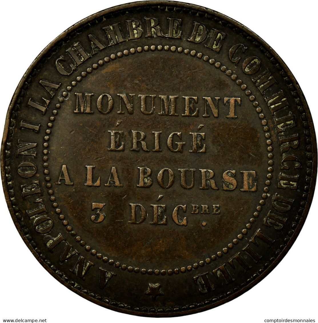 Monnaie, France, 10 Centimes, 1854, Lille, TTB+, Bronze, Gadoury:251, KM:M25 - D. 10 Centimes