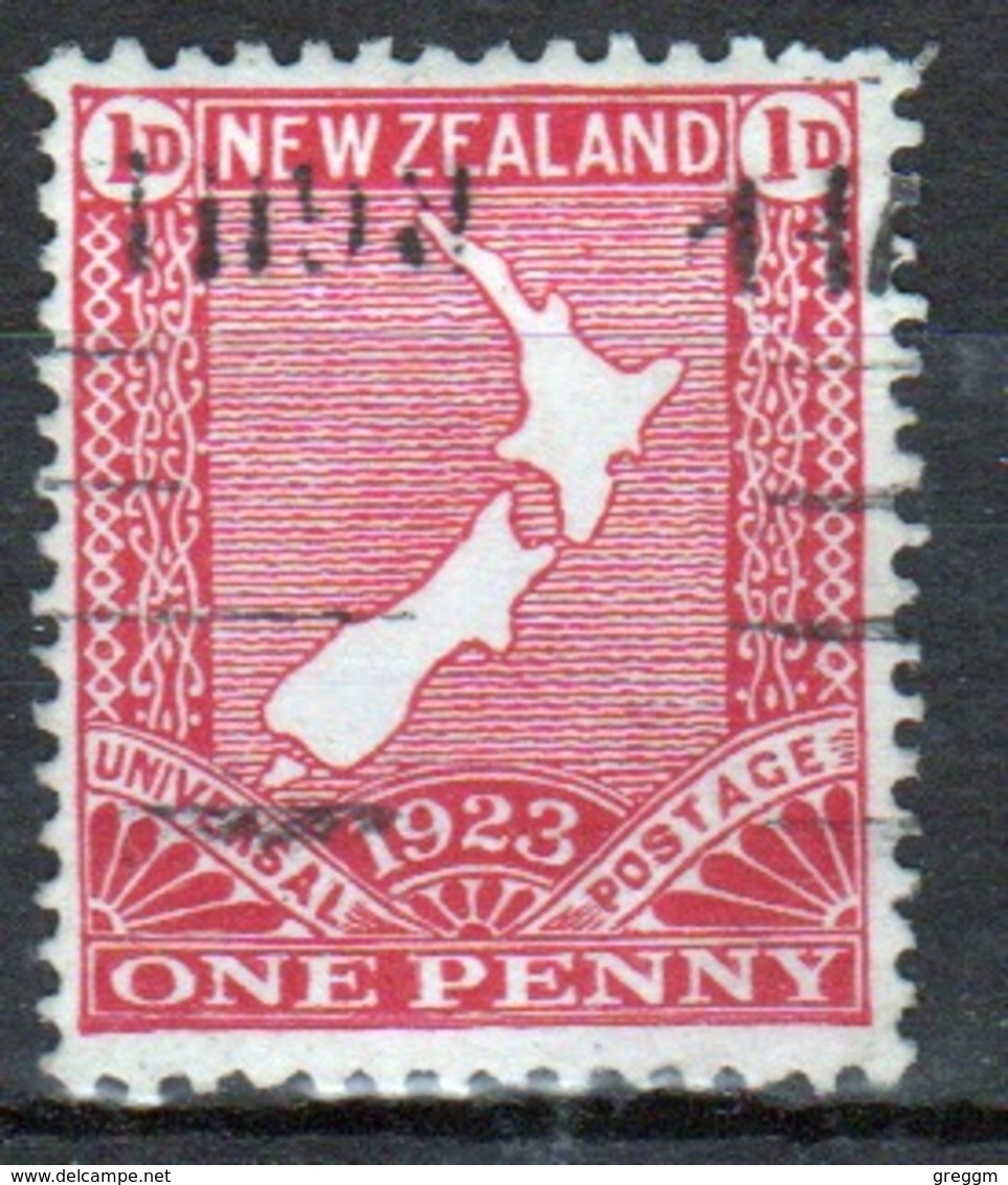 New Zealand 1923 King George V 1d Carmine Stamp. - Unused Stamps