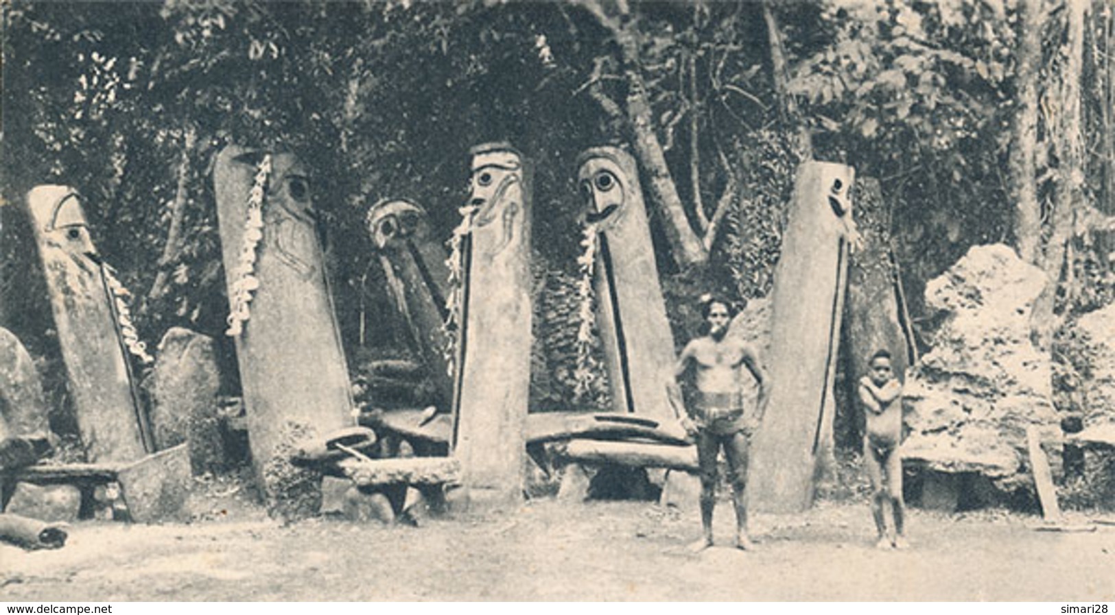 NOUVELLES HEBRIDES - N° VI - LES TABOUS (CARTE PUBLICITAIRE PLASMARINE) (ANNEE 1954) - Vanuatu