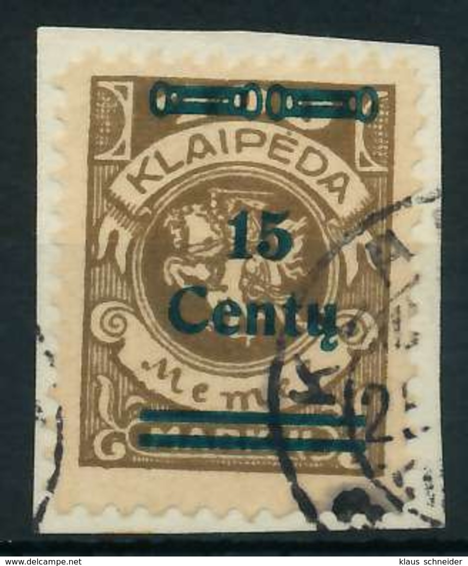 MEMEL 1923 Nr 212 Gestempelt Gepr. X8862E2 - Memelgebiet 1923