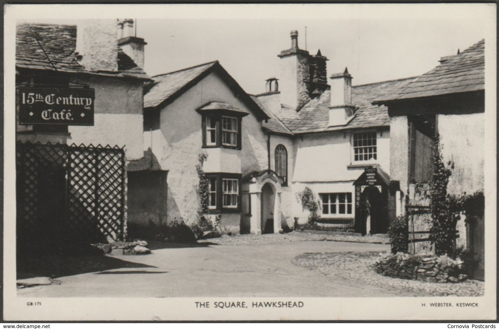 The Square, Hawkshead, Lancashire, 1961 - Webster RP Postcard - Other & Unclassified