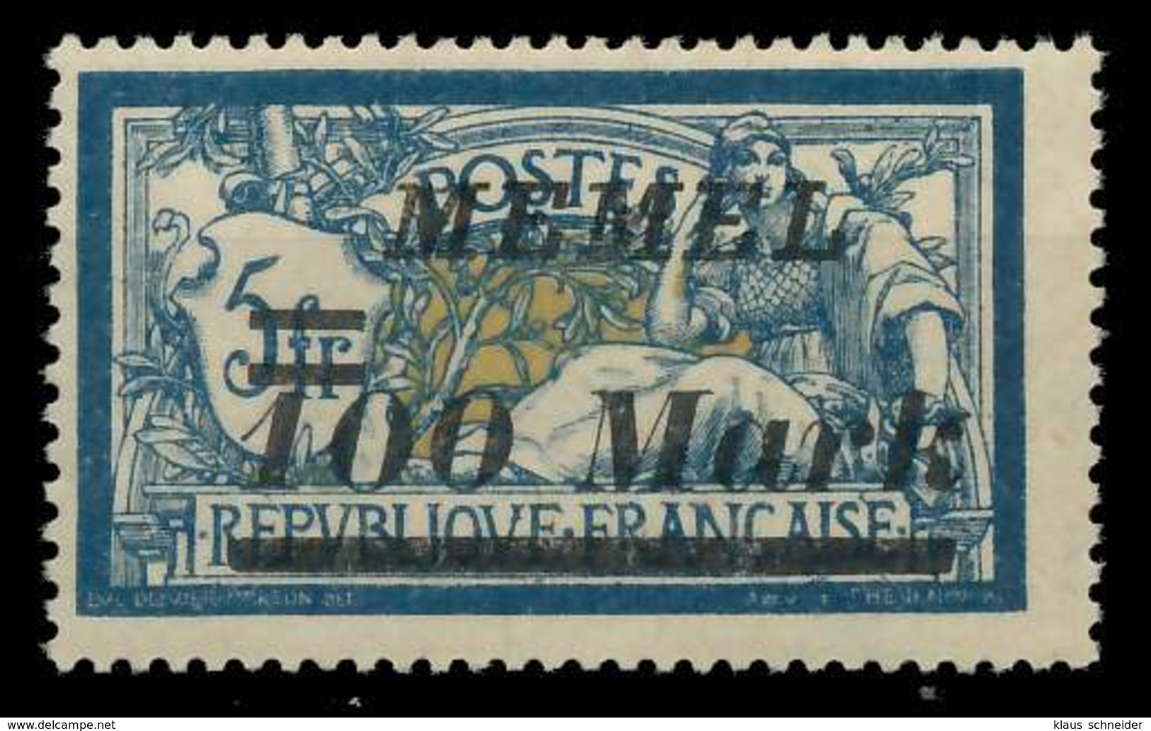MEMEL 1922 Nr 118 Postfrisch X887796 - Memelgebiet 1923