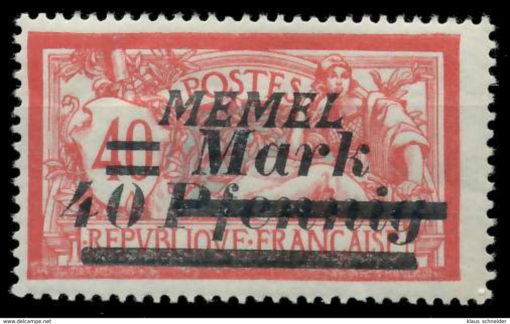 MEMEL 1922 Nr 60 Ungebraucht X8877E2 - Memelgebiet 1923