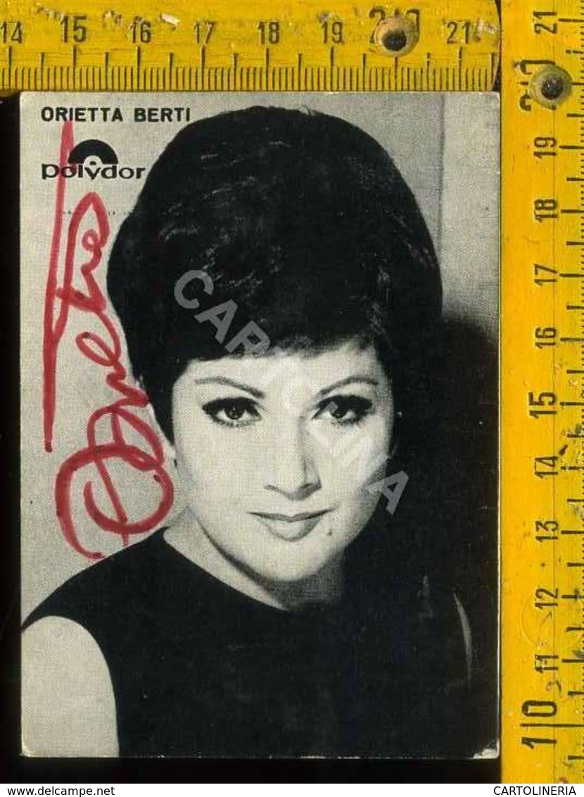 Personaggio Attore Attrice Cantante Musica Teatro Cinema Autografo Orietta Berti - Artisti