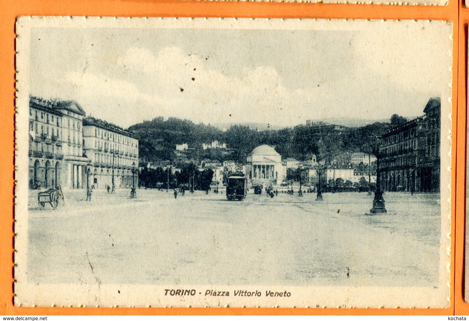 VAL108, Torino, Piazza Vittorio Veneto, Tramway, Circulée 1926 - Places