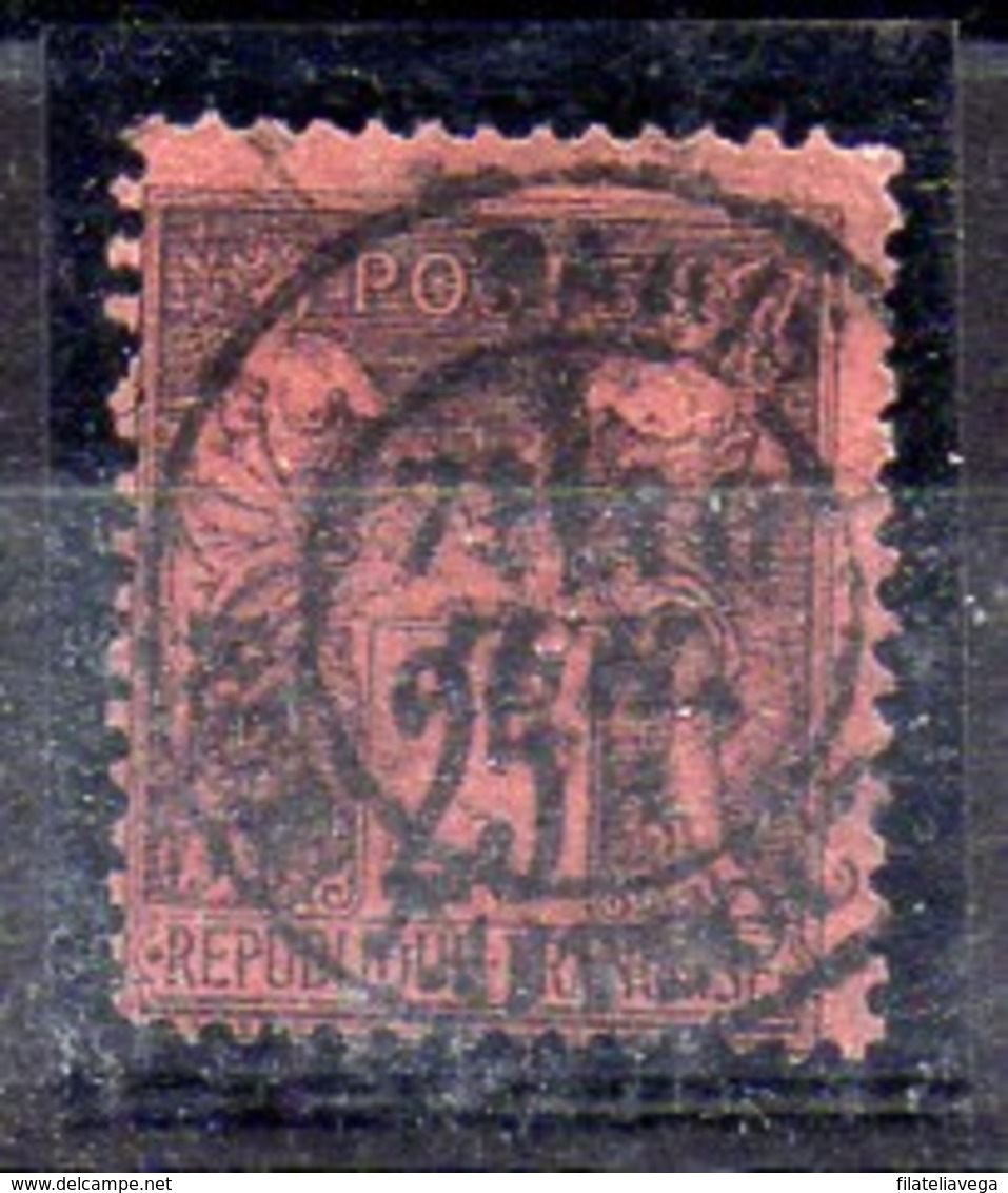 Sello De Francia N ºYvert 91 O - 1876-1898 Sage (Type II)