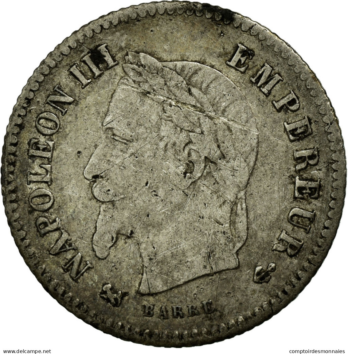 Monnaie, France, Napoleon III, Napoléon III, 20 Centimes, 1867, Bordeaux, TB+ - E. 20 Centimes